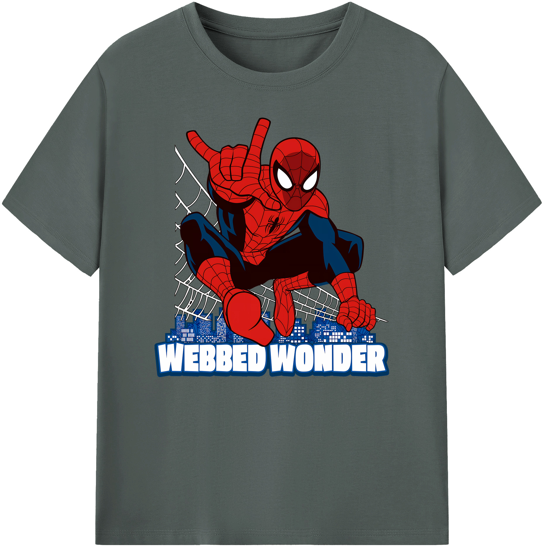 （画像用） Spider Man スパイダーマン 綿100％ メンズ半袖Tシャツ｜肌触りやわらか＆通気性
